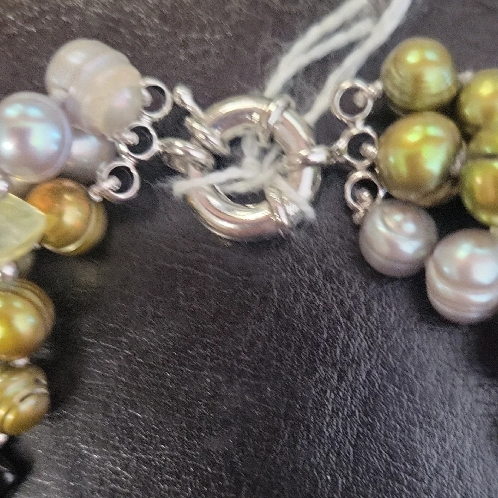 Elegant Multi-Strand Beaded Necklace - Picture 2 of 10